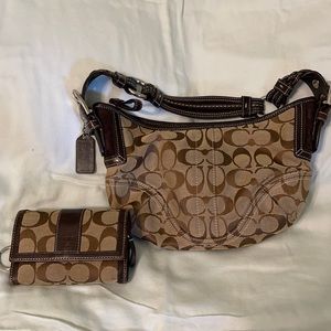 Coach purse and wallet set